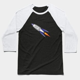 50's Space Ship Baseball T-Shirt